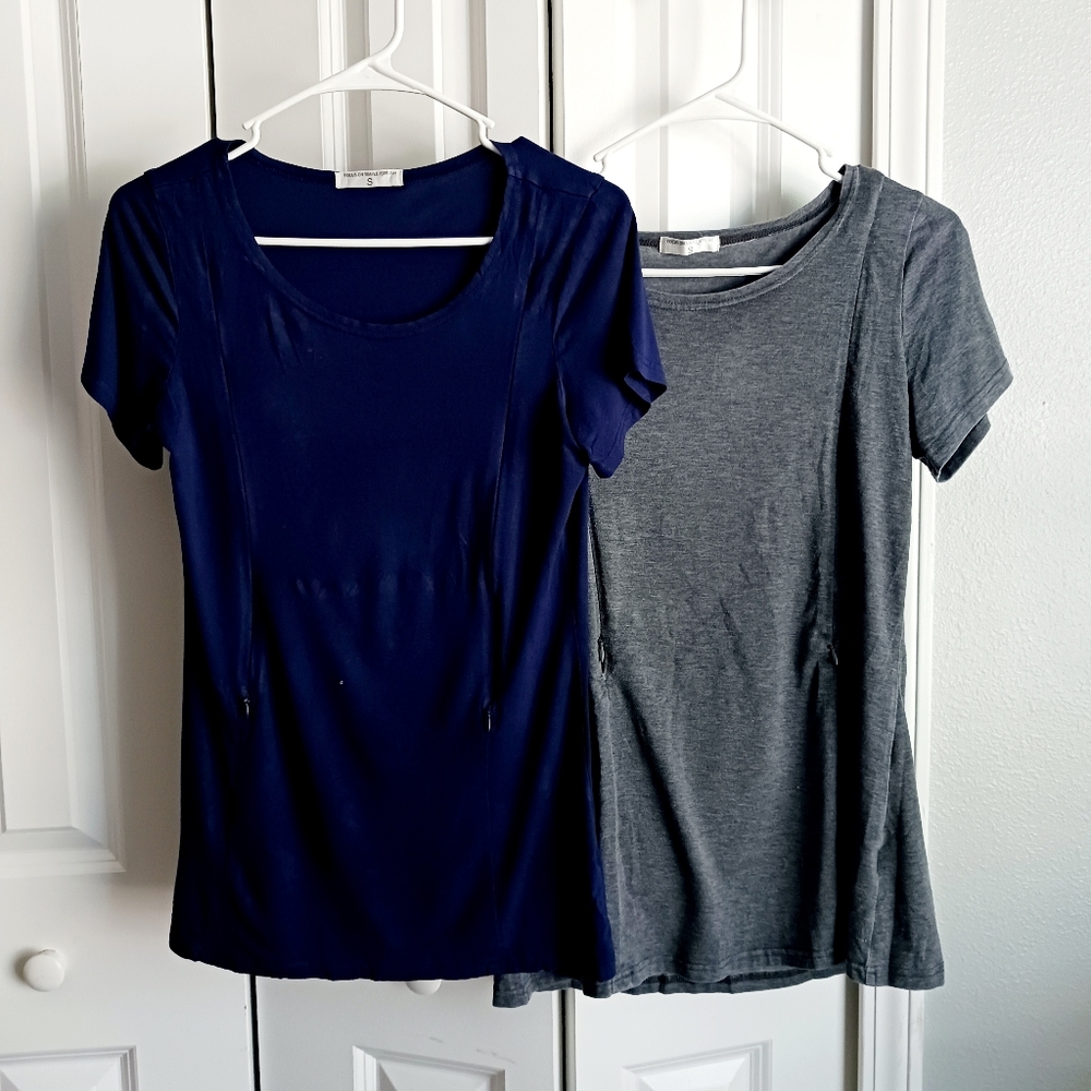 Nursing/Pumping Zipper Shirts